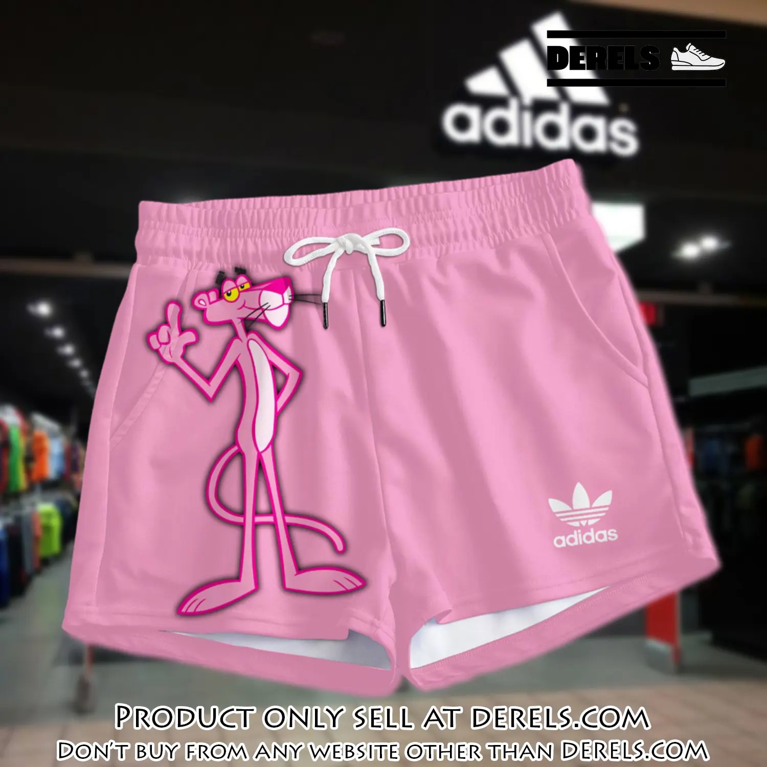 Premium pink panther in adidas women shorts lady beach shorts wms1070 dr3459286